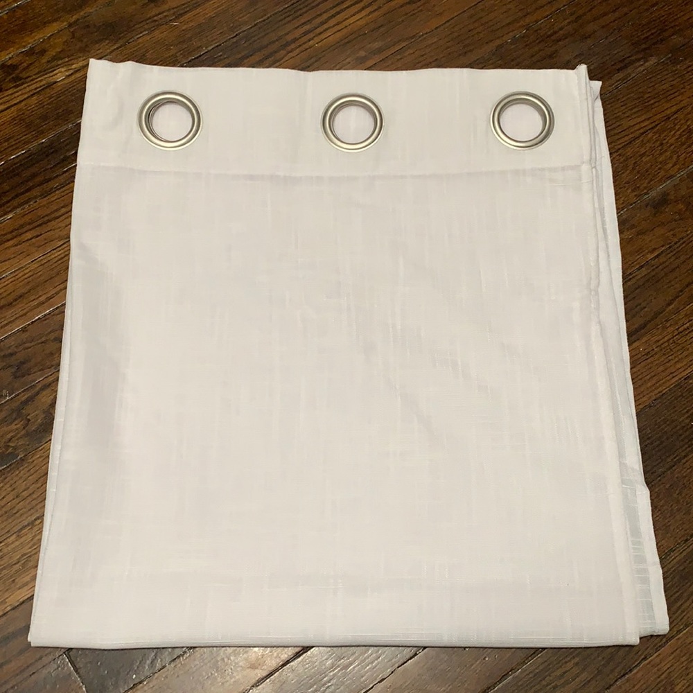 White curtain panel. 36x80.
